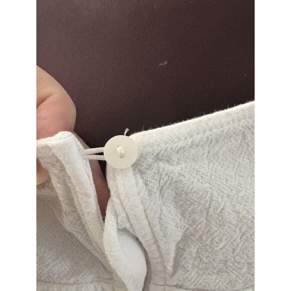 Universal Threads Babydoll Sundress Size Medium White Ruffle Beach Coastal Lagen - Picture 4 of 16